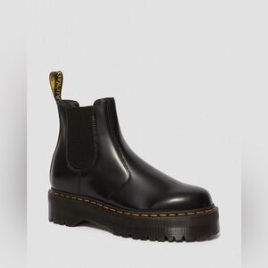 Dr Martins Smooth Leather Platform Chelsea Boots 4 5 NWOT $210 Chunky Soles 2976